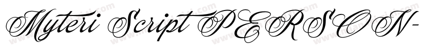 Myteri Script PERSON字体转换